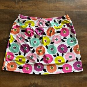 B Skinz Happy Place Golf Tennis Pickleball Colorful Floral Skort Women’s Size XL